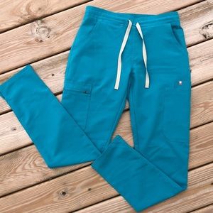 NEW! FIGS Yola LTD EDITION Teal Skinny Scrub Pants